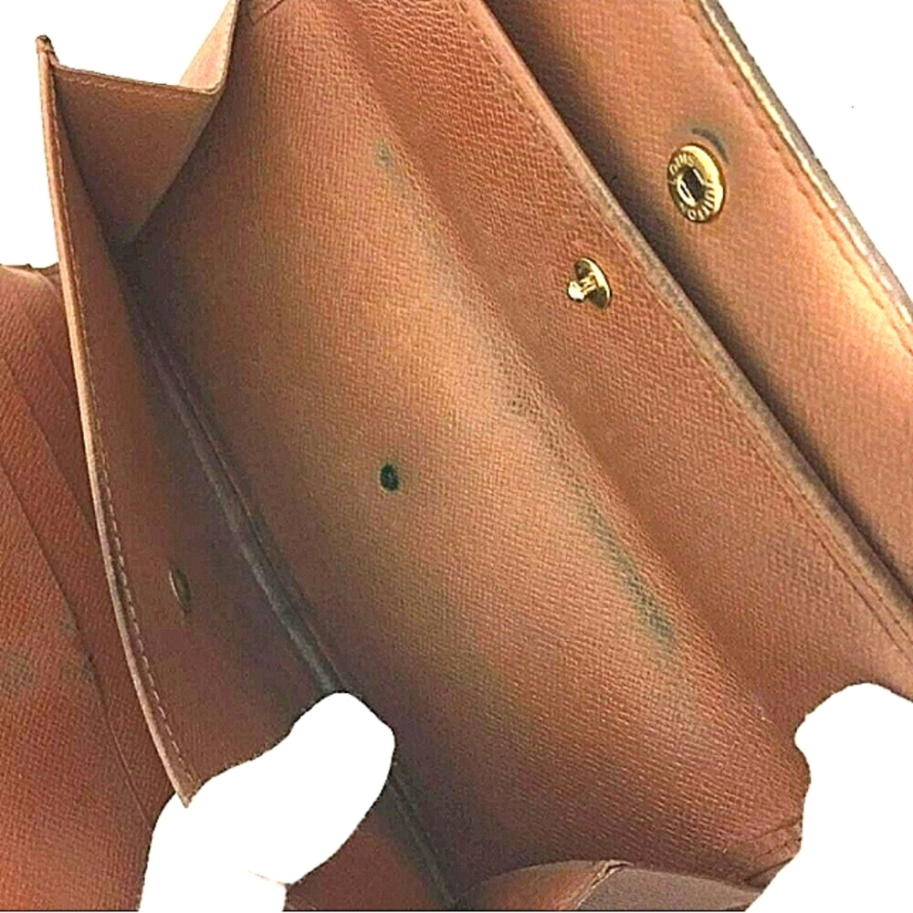 LOUIS VUITTON LEATHER LONG WALLET PORTE TRESOR INTERNATIONAL TRIFOLD GUC - Picture 6 of 9